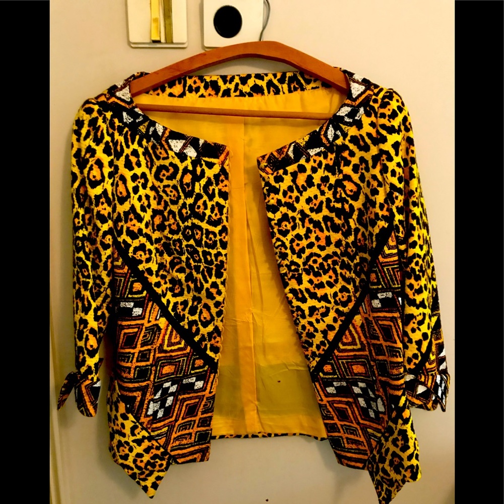 Leopard blazer